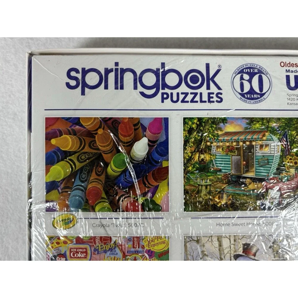 Country Home 1000 Piece Jigsaw Puzzle Springbok - New Sealed - Made In USA